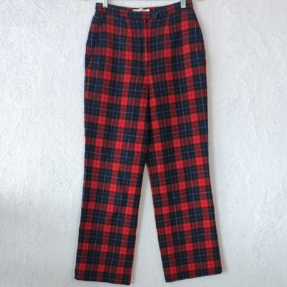 Pendleton Women's Authentic Manson Tartan 100% Wool Pants‎ Size 4